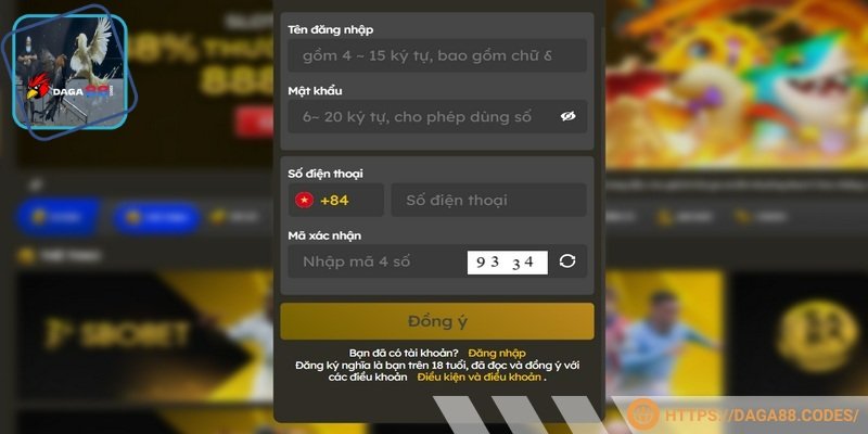 Cần tạo thông tin tài khoản an toàn để hoàn tất đăng ký