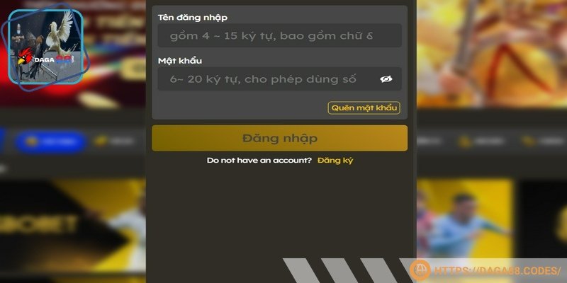 Cần nhập chuẩn thông tin cung cấp như khi đăng ký